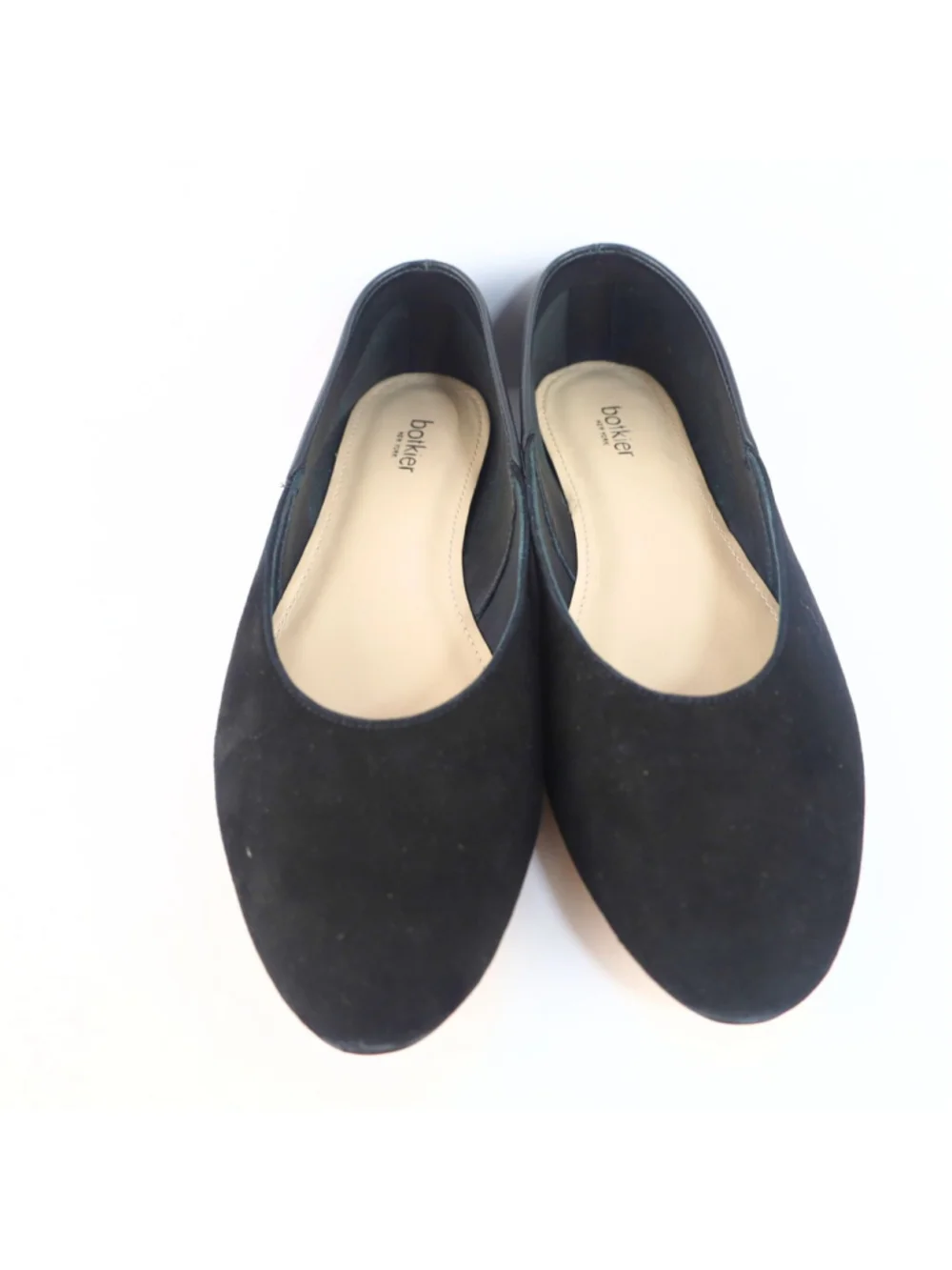 Botkier Britt Suede Flats Women Black 7.5- 0312